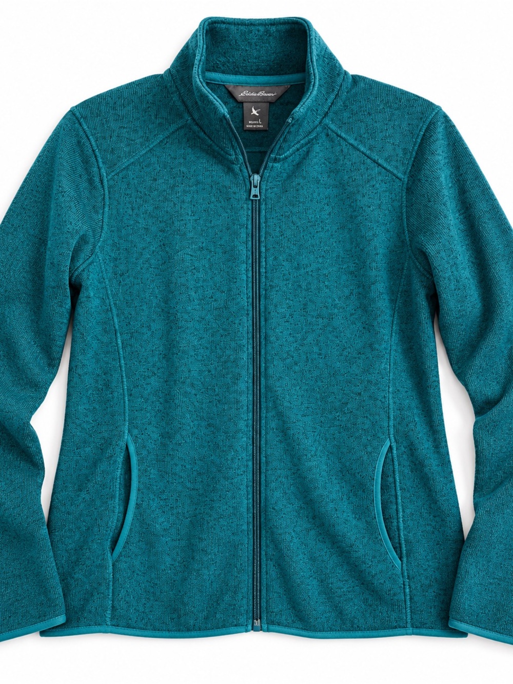 Eddie Bauer Teal Full Zip Fleece Jacket Women’s L